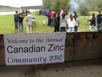 Canadian Zinc Community BBQ in Nahanni Butte
