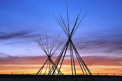 Sunrise at the Papal Site in Fort Simpson, NT